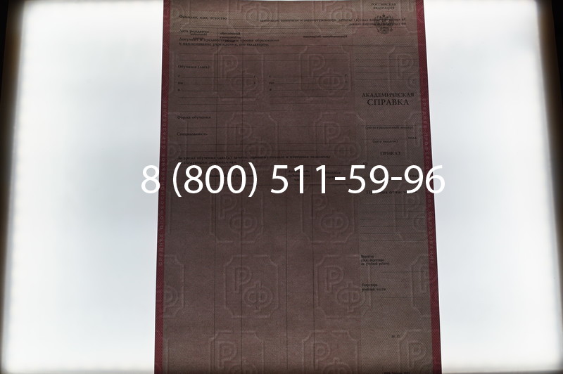 Купить Академическая справка образца 1996-2009 год для колледжа в Волгограде