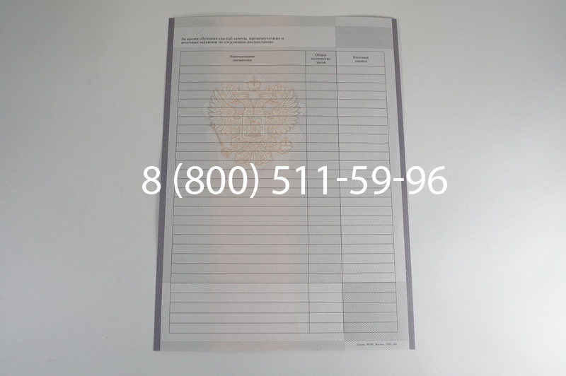 Заказать Академическая справка образца 2010-2011 год для колледжа в Волгограде