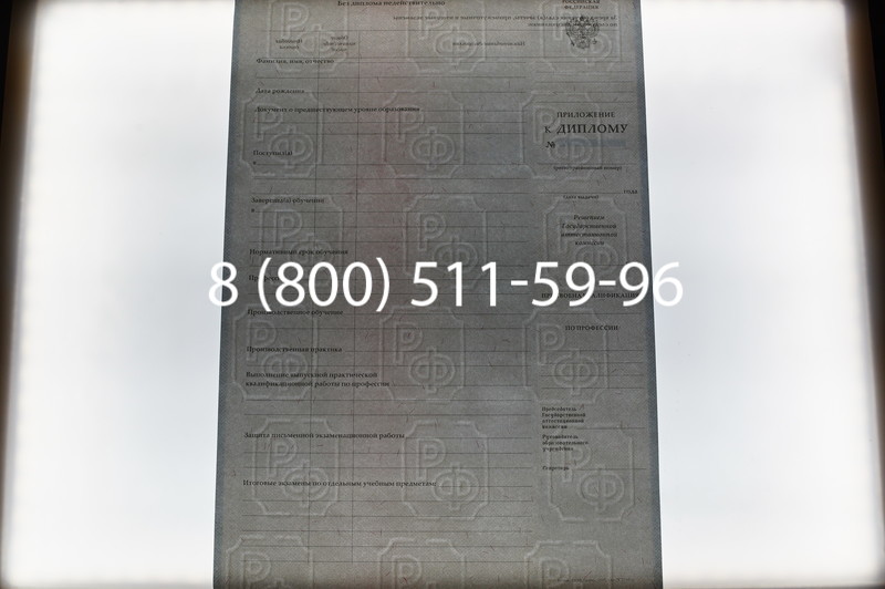 Заказать Диплом ПТУ 2007-2010 годов в Волгограде