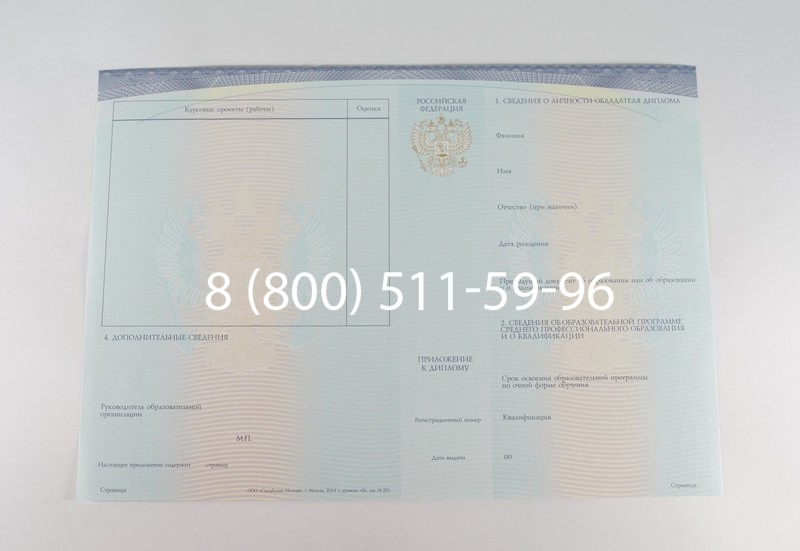 Диплом техникума (Спецбланк) 2014-2026 года в Волгограде